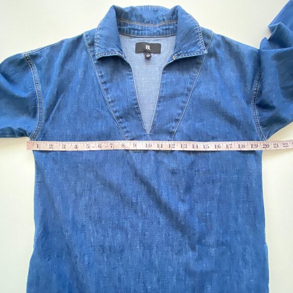 Banana Republic Cotton Cruz Oversized Denim Maxi Dress - Picture 11 of 15